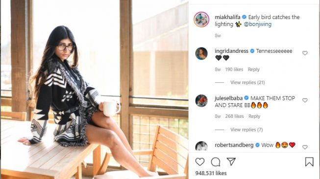 Mia Khalifa kritik Gal Gadot. [Instagram/miakhalifa]