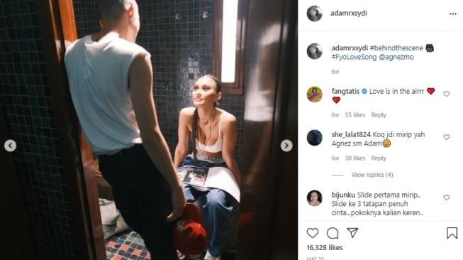 Potret mesra Adam Rosyadi dan Agnez Mo [Instagram/adamrxsydi]