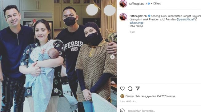 Kaesang Pangarep kembali ajak Nadya Arifta bertamu di rumah Raffi Ahmad (instagram.com)