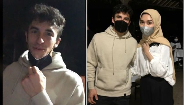 Wanita cantik ini foto bareng dengan Marc Marquez, para cowok pun pada iri (TikTok)