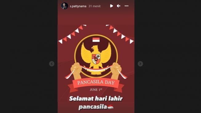 Tangkapan layar akun Instagram Shayne Pattynama