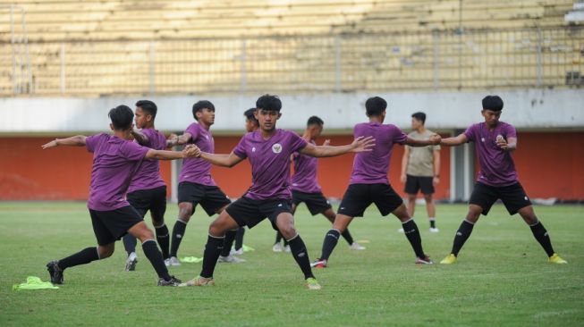 Latihan Timnas Indonesia U-16 di Stadion Maguwoharjo, Sleman (dok. PSSI).