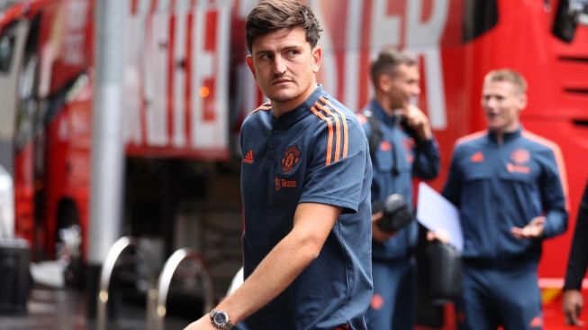 Bek Manchester United, Harry Maguire. [Martin KEEP / AFP]