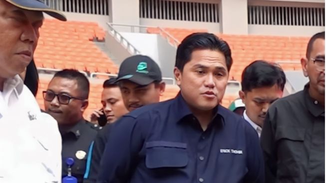 Peninjauan langsung JIS oleh Erick Thohir dan Rombongan (Instagram/@erickthohir)