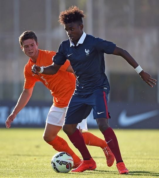 Jordan Diakiese saat masih menjadi bagian akademi PSG. (AFP)