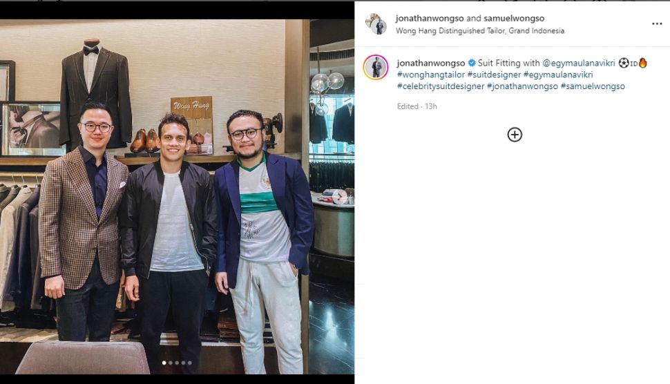 Egy Maulana Vikri dikabarkan bakal menikah. (Instagram/jonathanwongso)